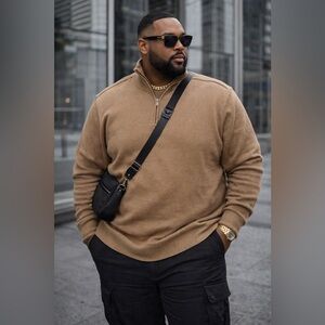 Sweater XXL OSCAR DE LA RENTA quarter zip